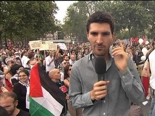 Manif pro-Gaza interdite: "pour l'instant, la manifestation se passe dans le calme" - 26/07