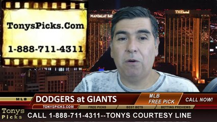 MLB Pick San Francisco Giants vs. LA Dodgers Odds Prediction Preview 7-26-2014