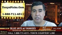 MLB Pick New York Yankees vs. Toronto Blue Jays Odds Prediction Preview 7-26-2014