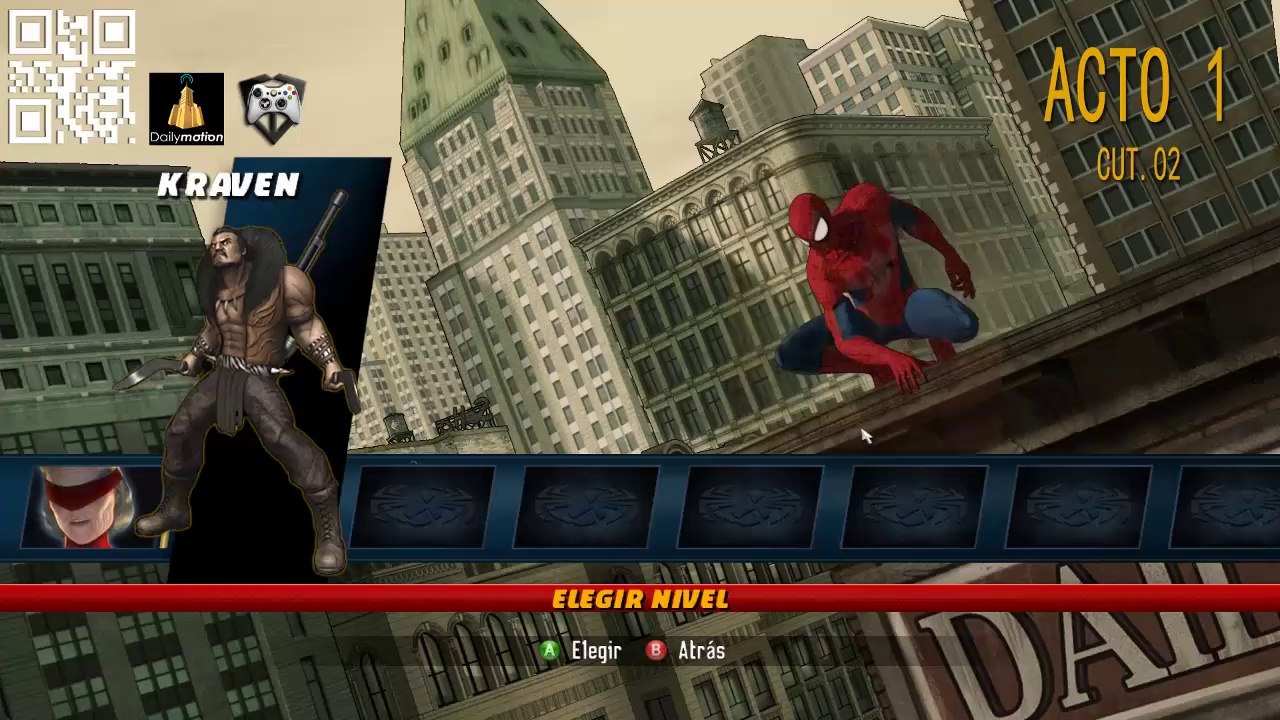 Spiderman Shattered Dimensions Sub. Español Acto.01 Cut.02 - KRAVEN