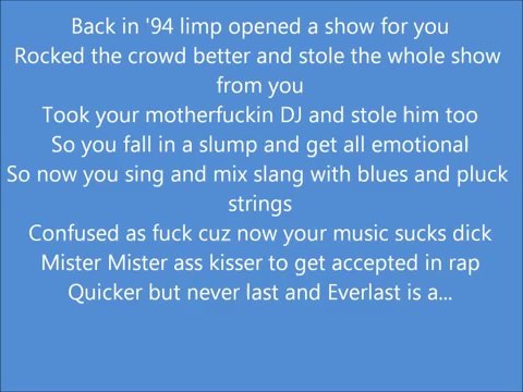 D12 - Quitter (Lyrics on screen) [Everlast Diss][HD]