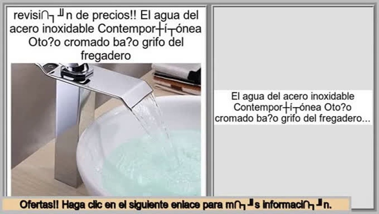 Los m�s vendidos El agua del acero inoxidable Contemporš¢nea Oto?o cromado ba?o grifo del fregadero