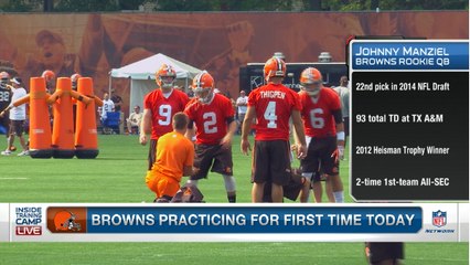 Manziel participates in Browns first practice