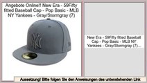 Holen Sie sich g�nstige New Era - 59Fifty fitted Baseball Cap - Pop Basic - MLB NY Yankees - Gray/Stormgray (7)