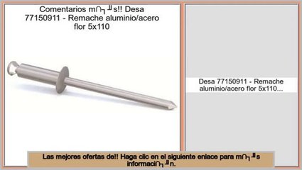 ofertas Desa 77150911 - Remache aluminio/acero flor 5x110