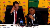 New Bafana coach makes presser on the phone