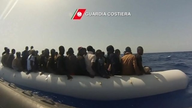 Italian coast guard rescues 53 migrants from tiny boat