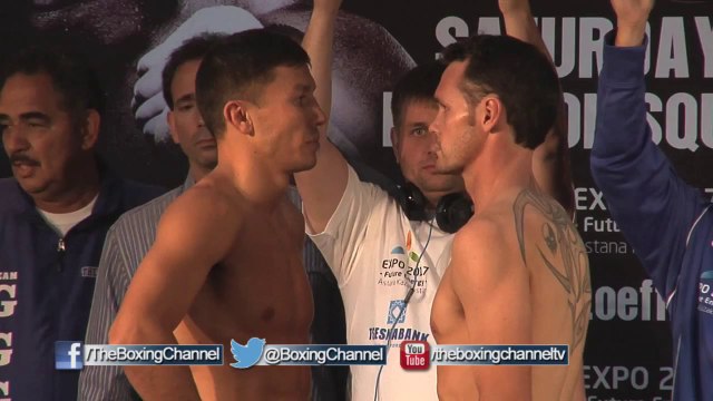 Gennady Golovkin and Daniel Geale - Bryant Jennings and Mike Perez - Fighters make weight