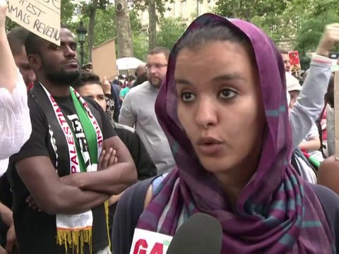 Gaza: l'interdiction de manifester à Paris bravée, heurts limités