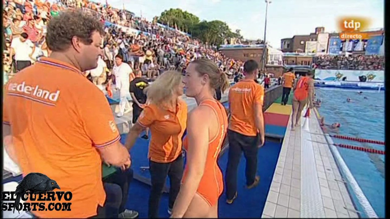 Spain 10 Netherlands 5 Final European women Budapest 2014 26.7.14 water polo