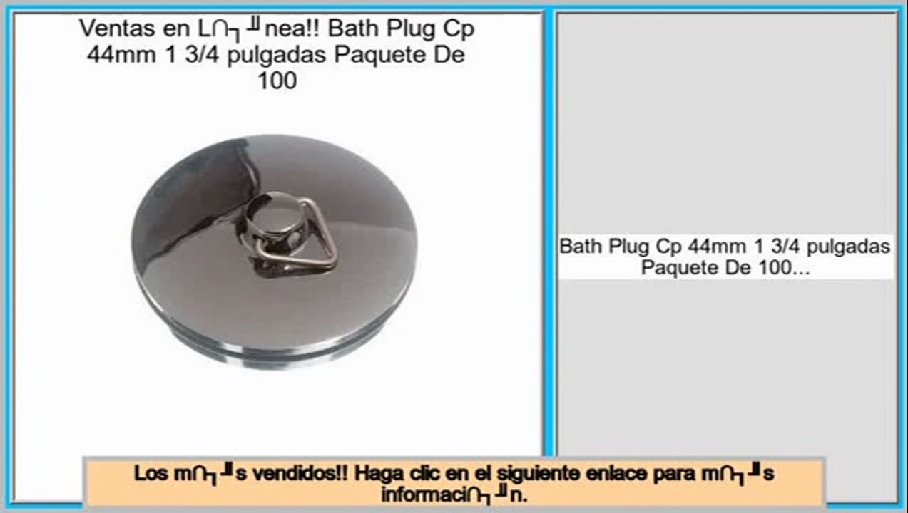 ventas de liquidaci�n Bath Plug Cp 44mm 1 3/4 pulgadas Paquete De 100