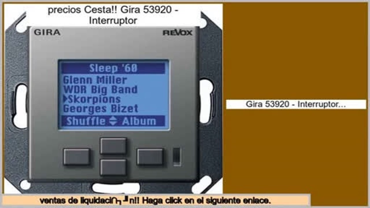Las mejores ofertas de Gira 53920 - Interruptor