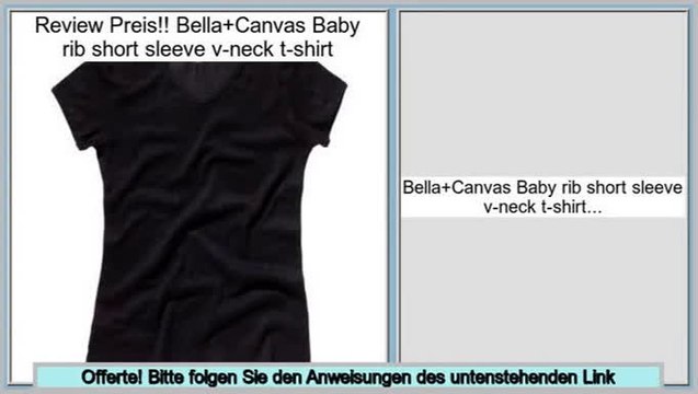 Best Brands Bella+Canvas Baby rib short sleeve v-neck t-shirt