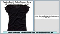 Best Brands Bella+Canvas Baby rib short sleeve v-neck t-shirt