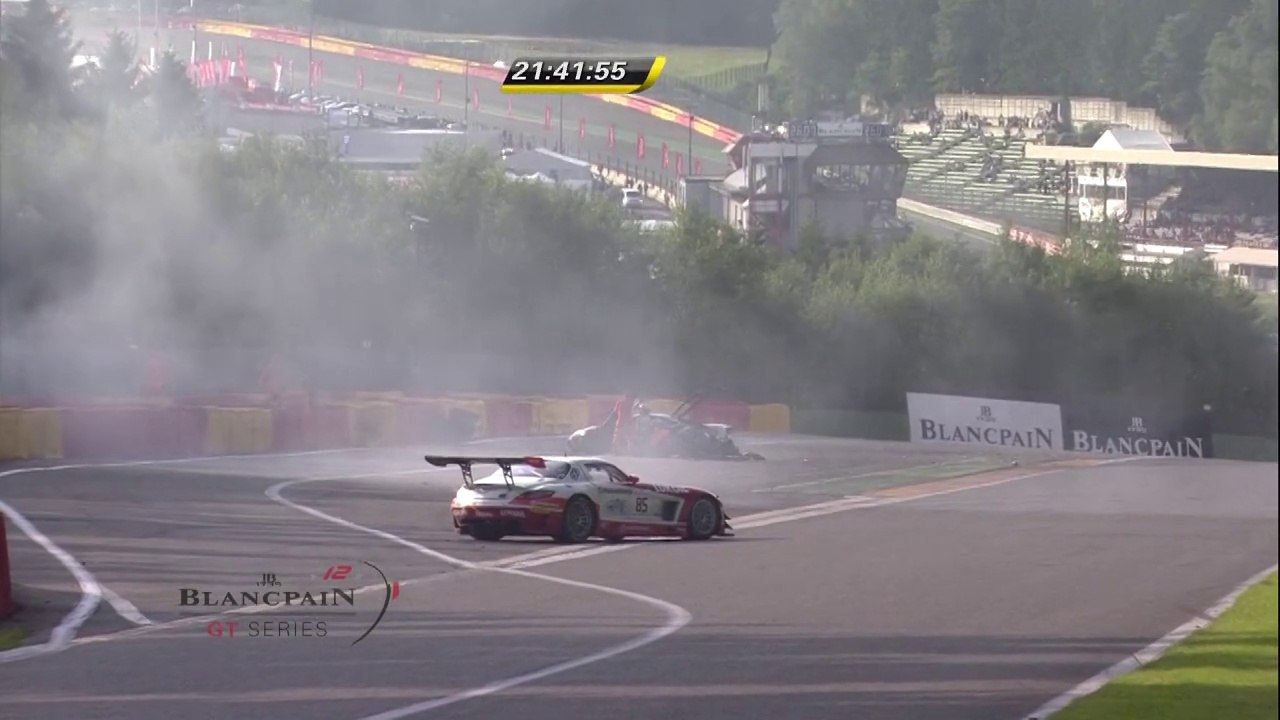 Blancpain Gt Series 2014 24h Spa Huge crash Karim A Ojjeh
