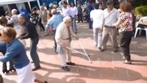 Old man dances better than most people