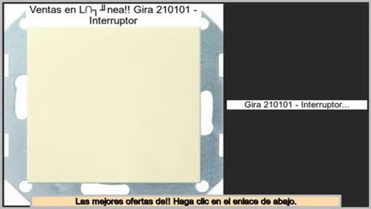 Las mejores ofertas de Gira 210101 - Interruptor