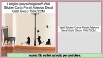 Le migliori offerte Wall Sticker Carta Parati Adesivo Decal Gatti Gioco 150x72CM