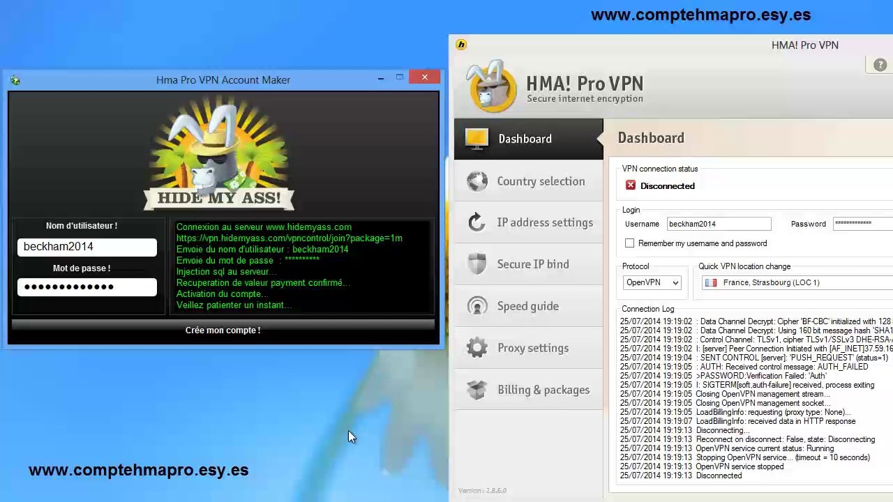 HMA Pro Account Maker - Logiciel Vpn Gratuit,Comptes VPN Gratuit Hma Pro