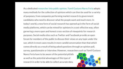Yamil Gustavo Nares Feria Looks at the New Social Media Research into Public Opinion