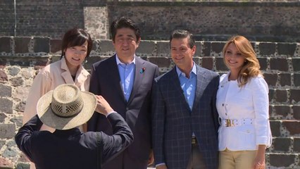Primer ministro de Japón visita Teotihuacan