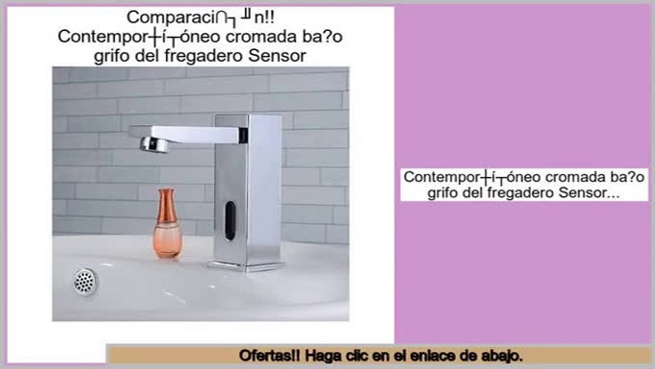 ofertas Contemporš¢neo cromada ba?o grifo del fregadero Sensor