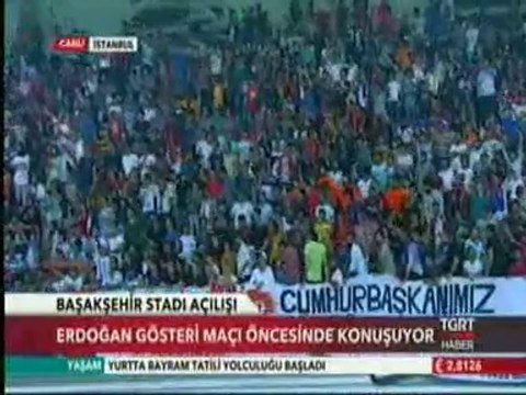 Başakşehir Stadı Açılışında Konuşan Başbakan Erdoğan Açılış Maçında Forma Giydi