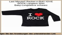 Am besten bewertet Racker-n-Roll I lOVE ROCK Langarm Shirt Baby-Longsleeve schwarz