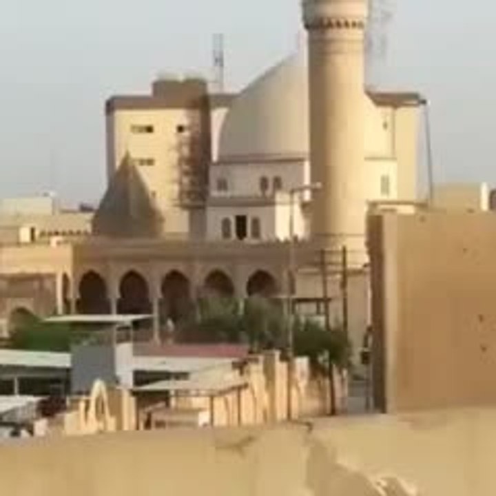 ISIS blowing up Prophet Sheth shrine in Mosul-Iraq on 25 July,2014.