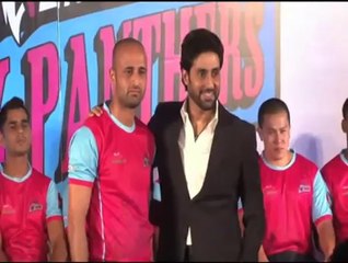 Abhishek Bachchan introduces 'Jaipur Pink Panthers'
