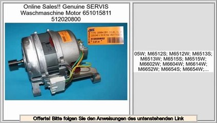 Deal Of The Day Genuine SERVIS Waschmaschine Motor 651015811 512020800