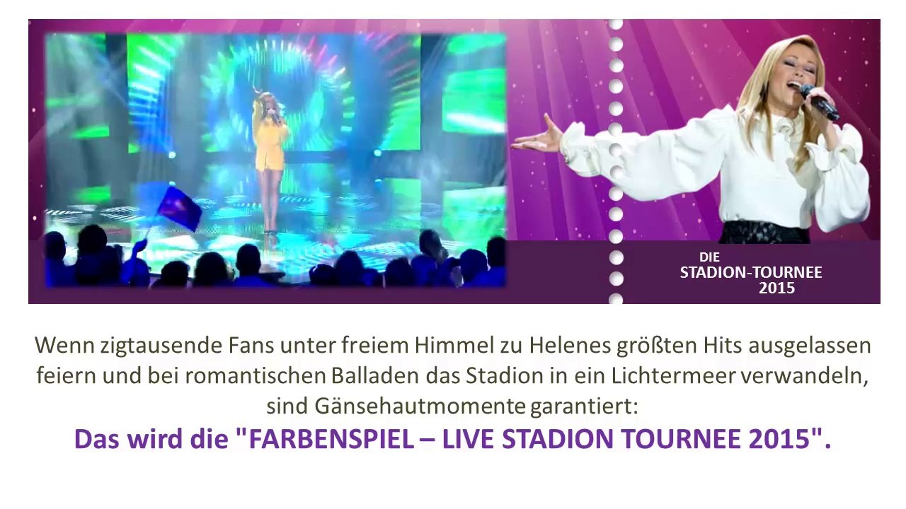 ☼ Helene Fischer ➥ Farbenspiel Live Stadion Tour 2015 - Tickets