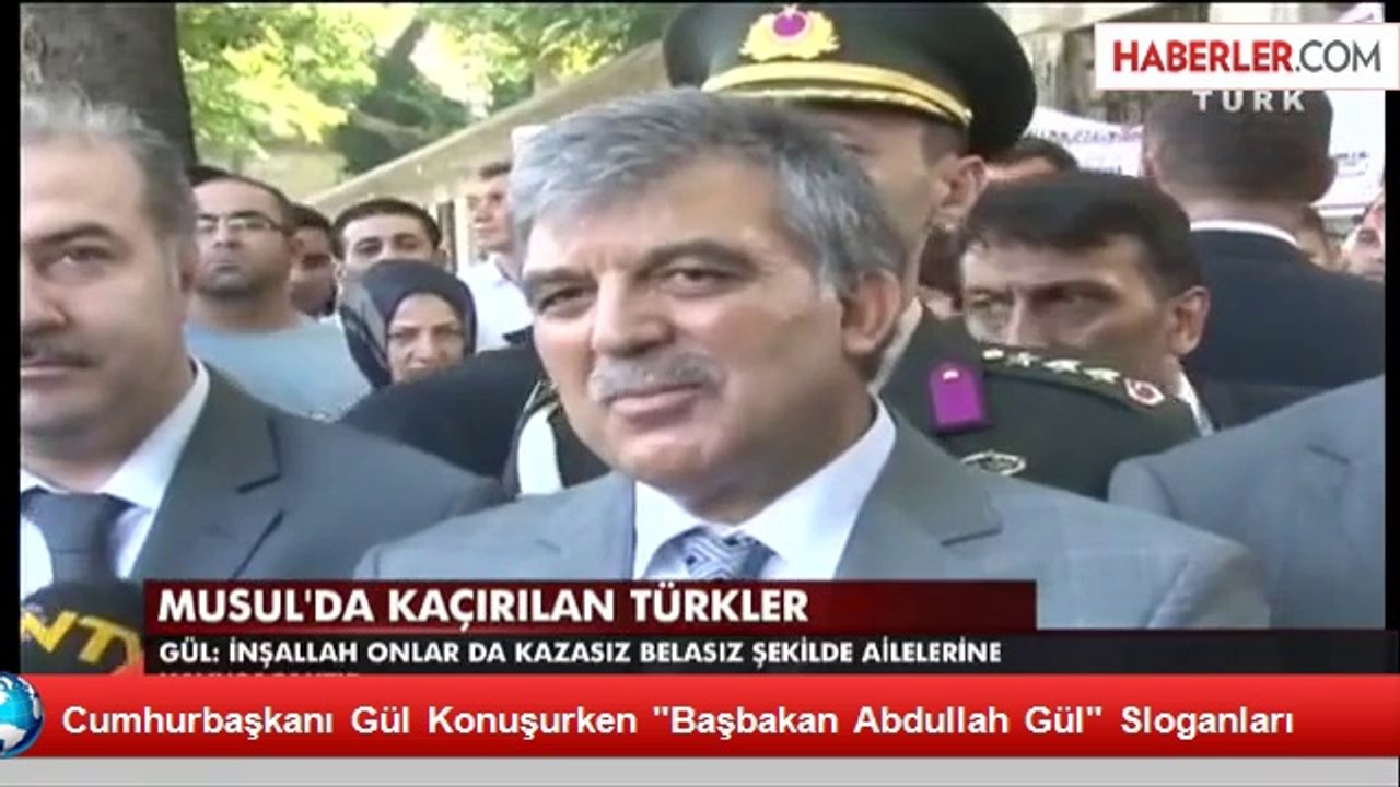 Cumhurbaşkanı Gül Konuşurken "Başbakan Abdullah Gül" Sloganları