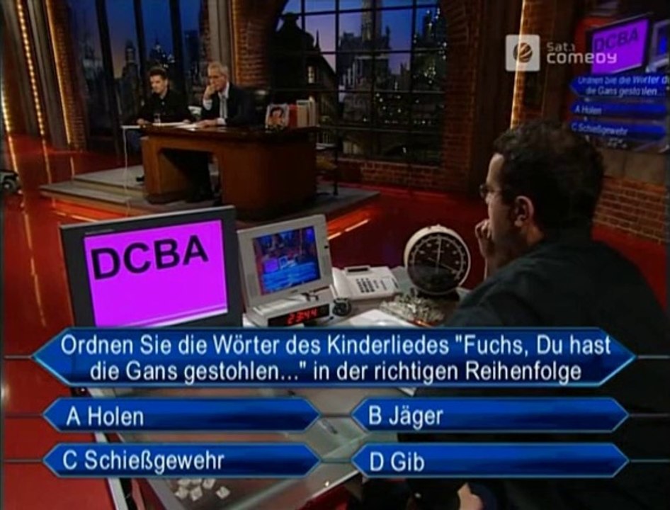 Die Harald Schmidt Show - 1000 - 2001-11-16 - Markus Lanz, Collien Fernandes