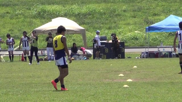 駒澤マグパイズ　対　湘南ポセイドンズ Q2 MAGPIES vs POSEIDONS 2014 AFL JAPAN TOP LEAGUE