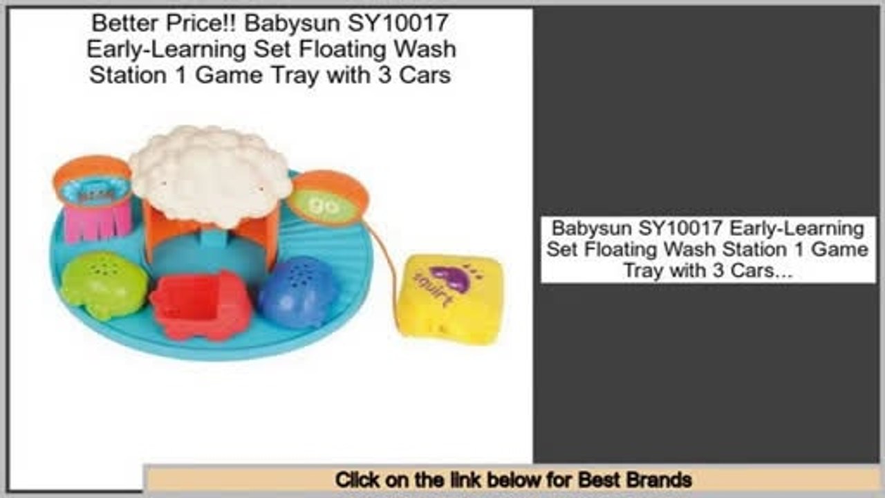 Comparison Babysun SY10017 Early-Learning Set Floating Wash Station 1 Game Tray with 3 Cars