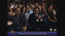 Marco Giallini scherza con Flavio Insinna e Alessandro Preziosi ai Premi Flaiano