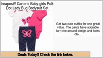 Reviews Best Carter's Baby-girls Polka Dot Lady Bug Bodysuit Set