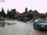 Lynde: le village inondé après un violent orage