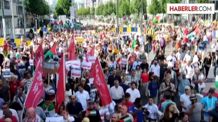 İsrail'in Gazze saldırıları protesto edildi -