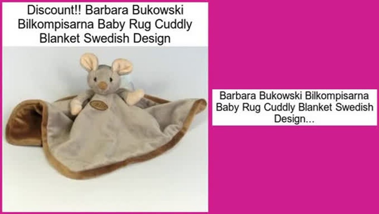 Best Deals Barbara Bukowski Bilkompisarna Baby Rug Cuddly Blanket Swedish Design
