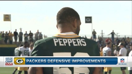 How is Julius Peppers fitting in at Packers training camp?
