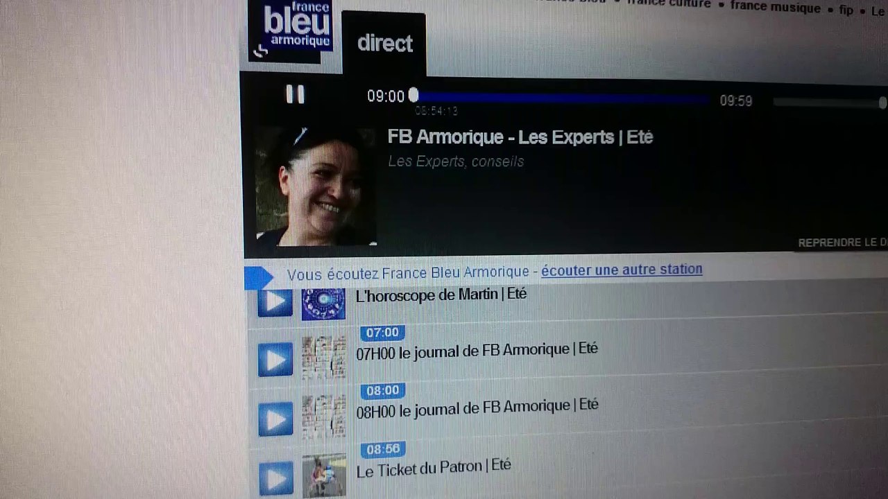 Passage sur France Bleu Armorique Jeudi 24 Juillet