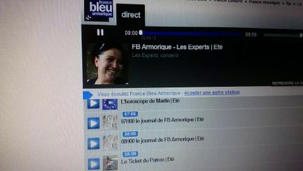 Passage sur France Bleu Armorique Jeudi 24 Juillet