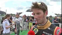 F1 2014 - 11 Hungarian GP - Post-Qualifying  Romain Grosjean