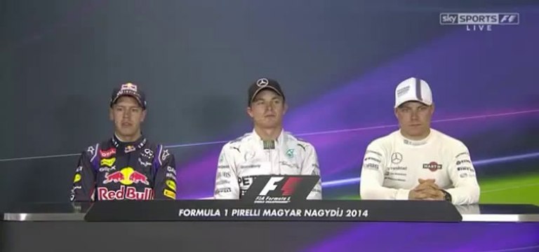 F1 2014 - 11 Hungarian GP - Post-Qualifying Top 3