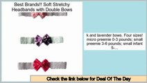 Shopping Deals Soft Stretchy Headbands with Double Bows
