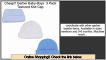 Discount Gerber Baby-Boys  3 Pack Textured Knit Cap