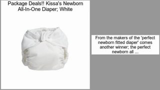 Comparison Kissa's Newborn All-In-One Diaper; White