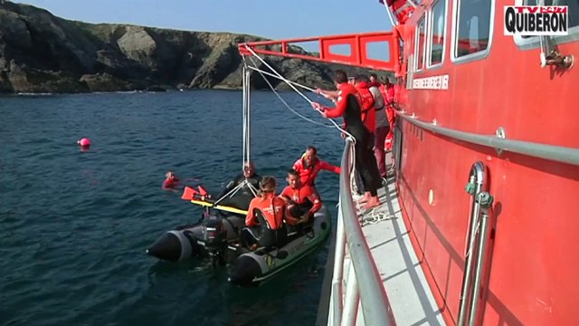 Belle-Île-en-Mer | Les Lifeguards s'entrainent sur le canot SNS 096 | Belle-Île Télévision TVBI